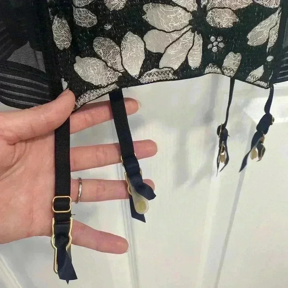 Victoria's Secret Lingerie Retro Vintage Style Pinup Corset 34C Sexy Spring Femi - Picture 4 of 7